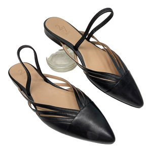 27 EDIT Haylee Leather Slingback Mules 9.5